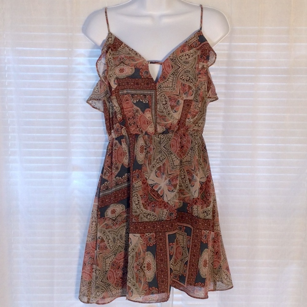 BCBGeneration Paisley Print Dress Sz S